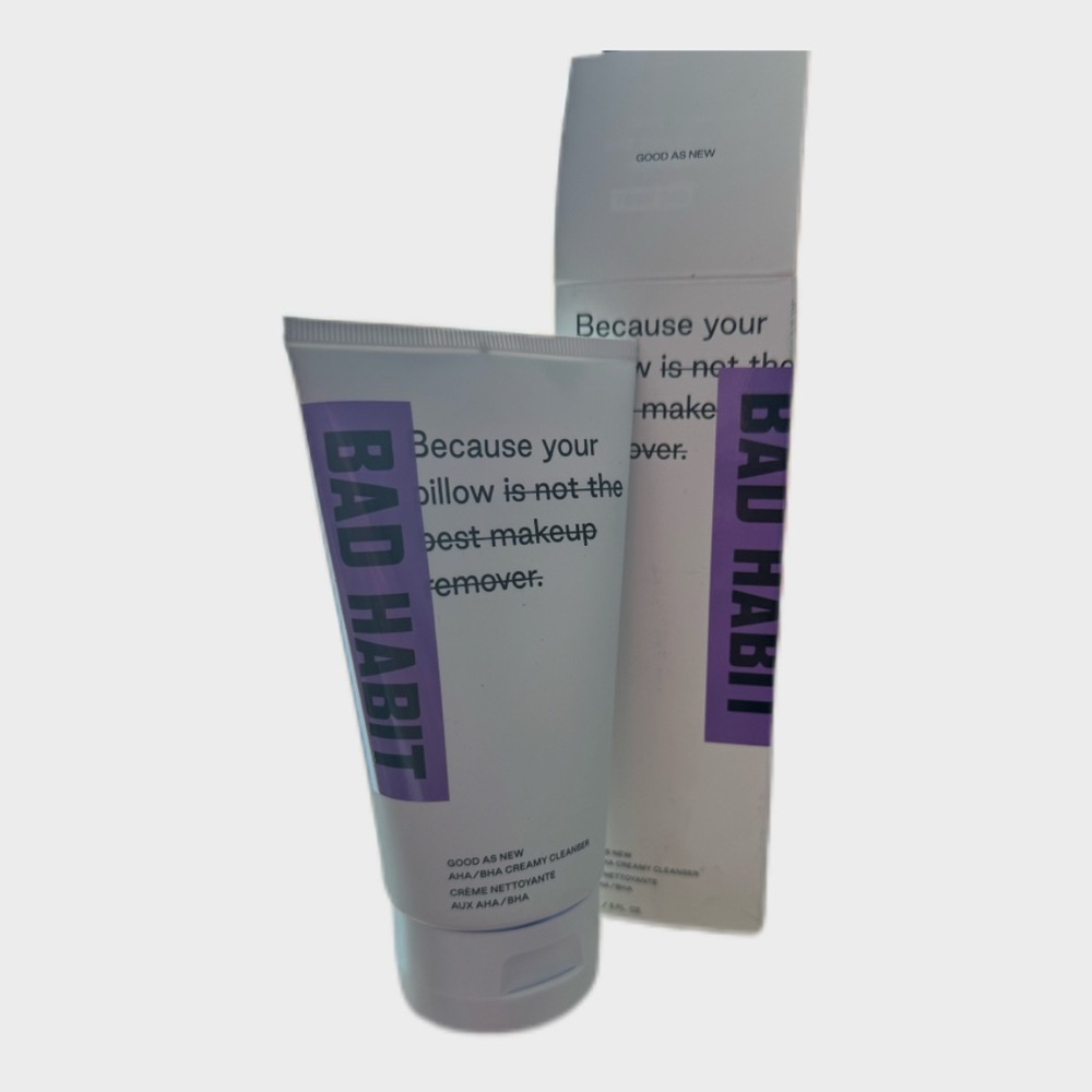 Bad Habit skincare good as new AHA/BHA creamy, exfoliates and brightens cleanser